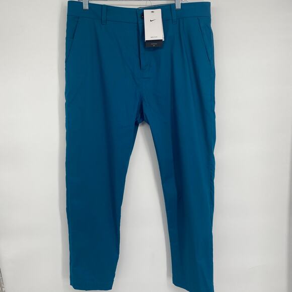 Nike Pants Men’s Dri-Fit UV Slim Fit Golf Chino  Aqua Size 35x30 Outdoor Active - Picture 1 of 9